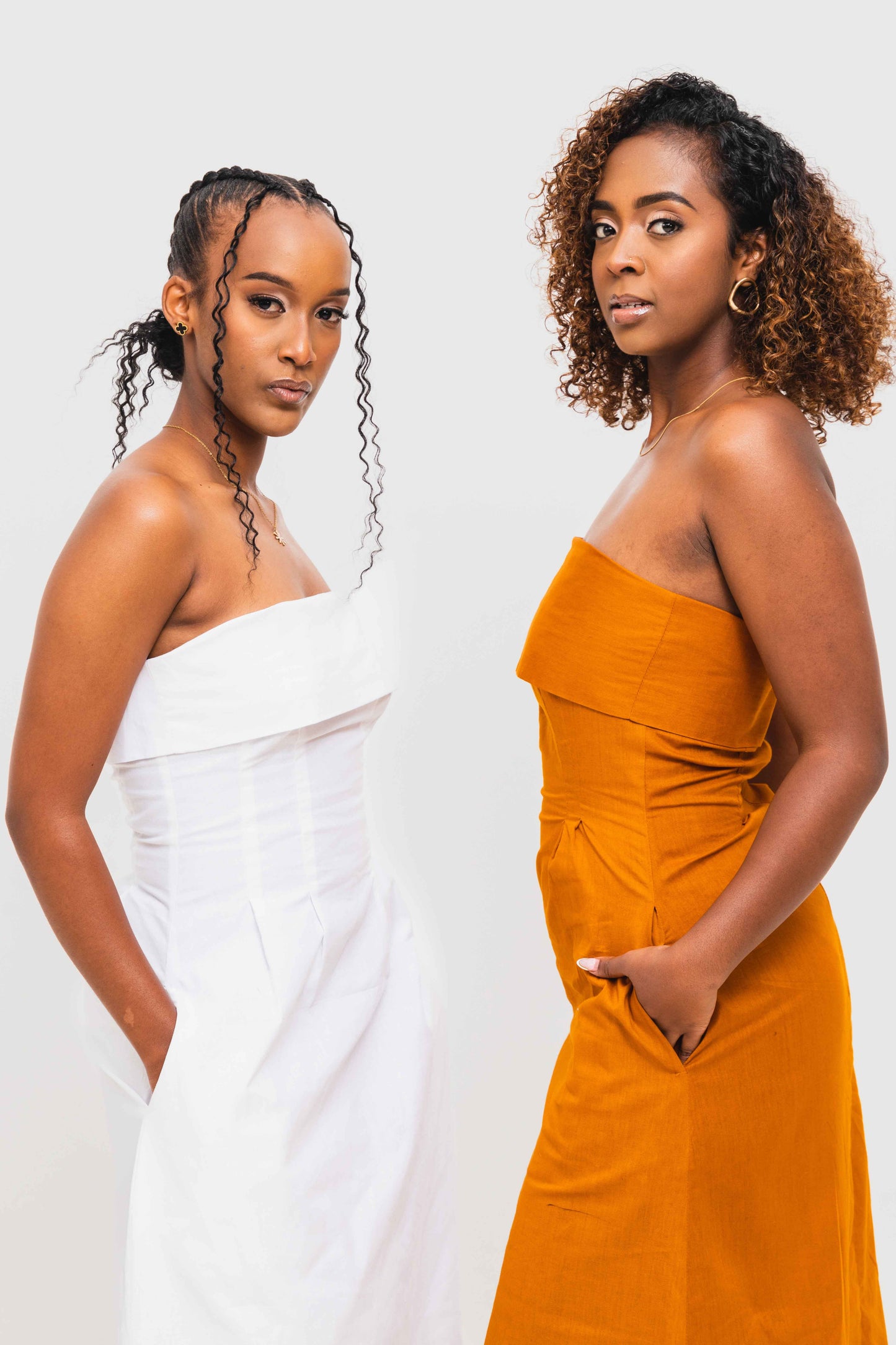 Velora Midi Dress - Mustard