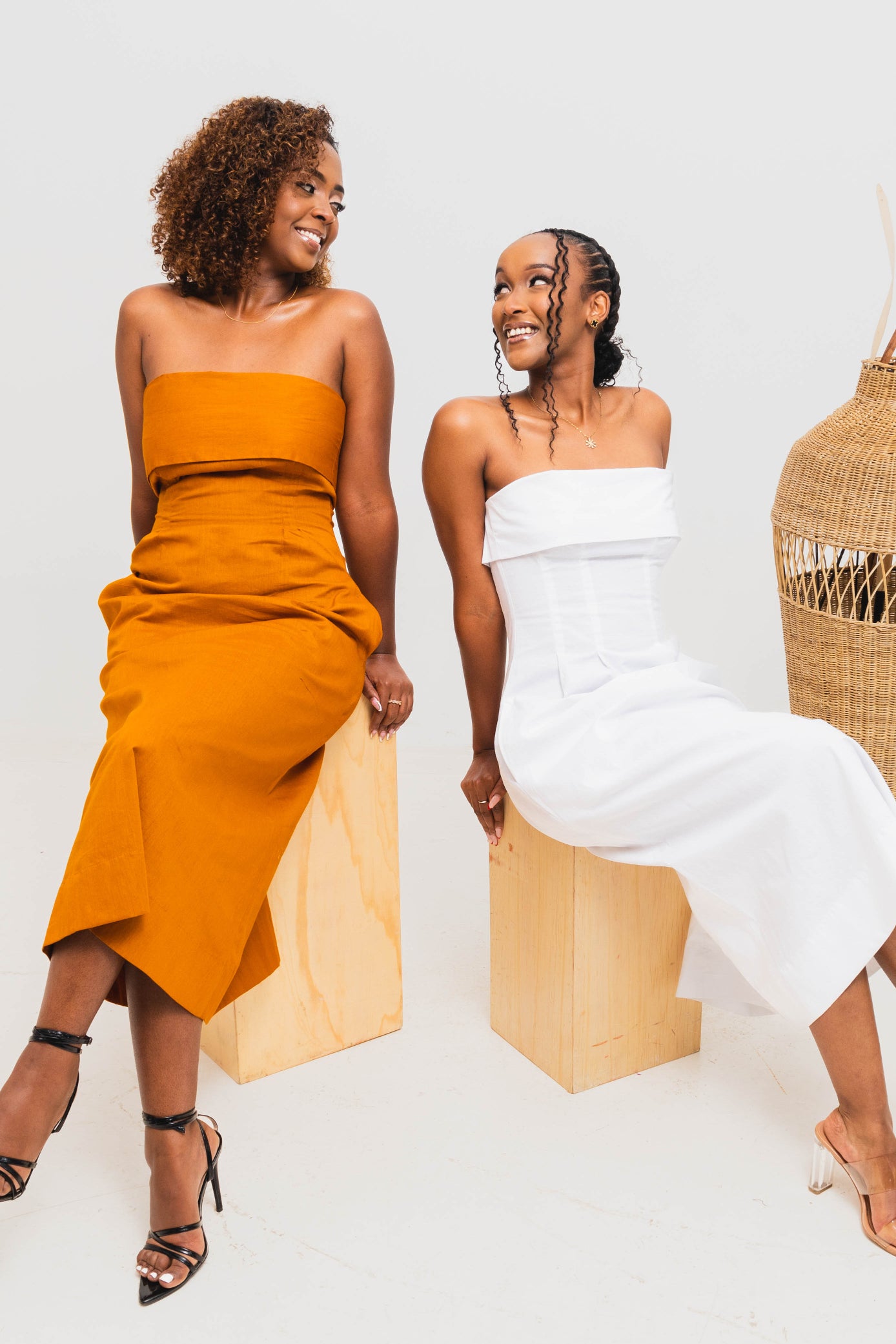 Velora Midi Dress - Mustard