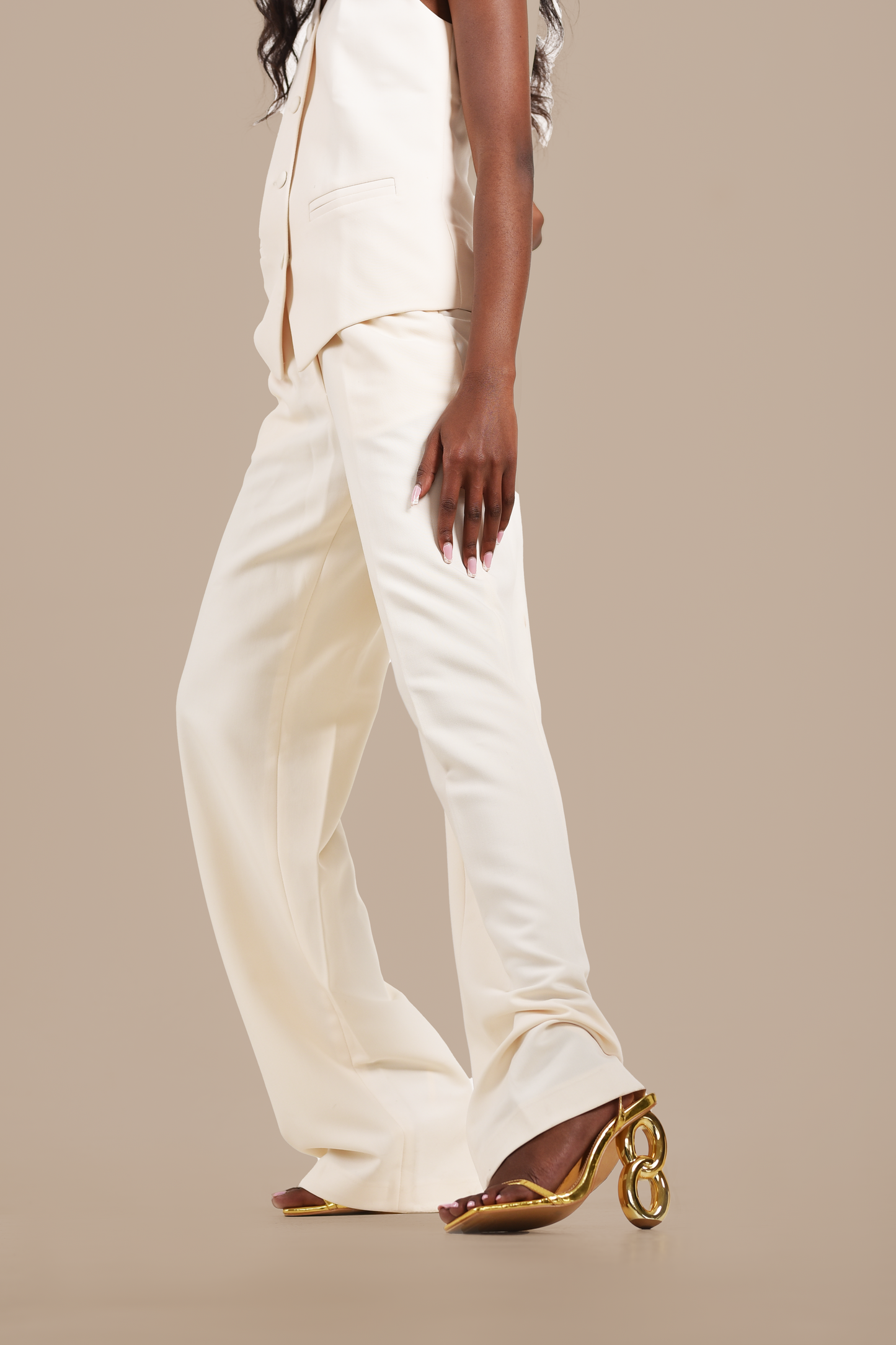 Bossy Pant Set - White