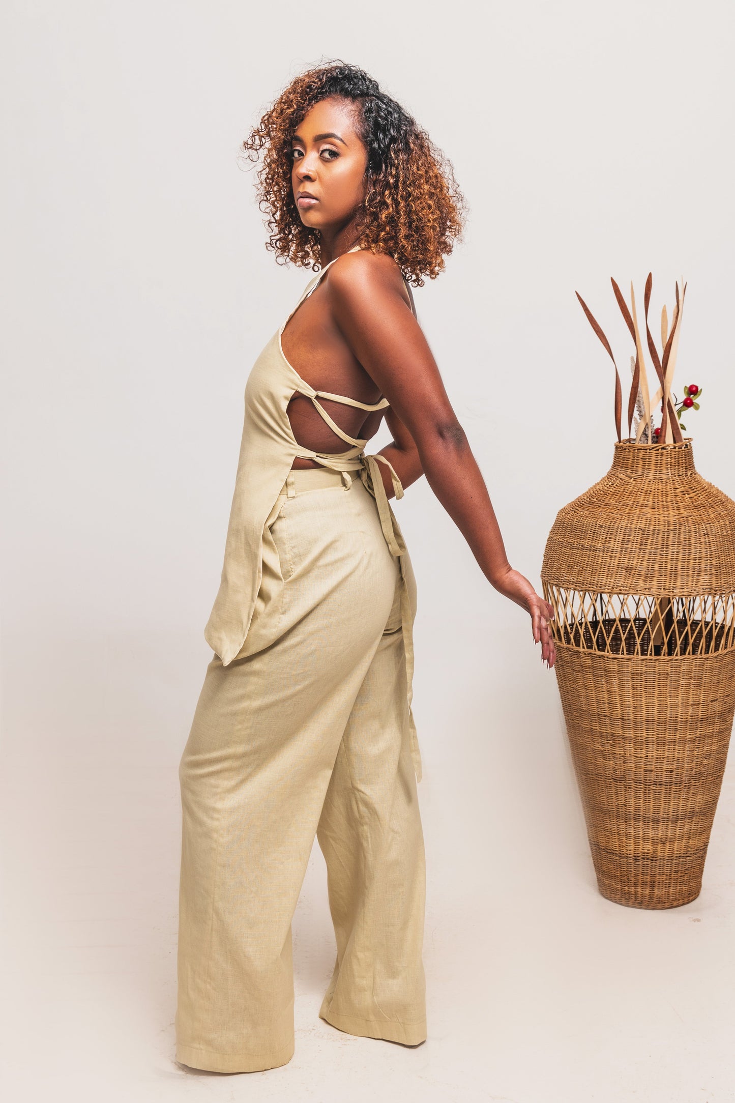 Jani Linen Set - Beige