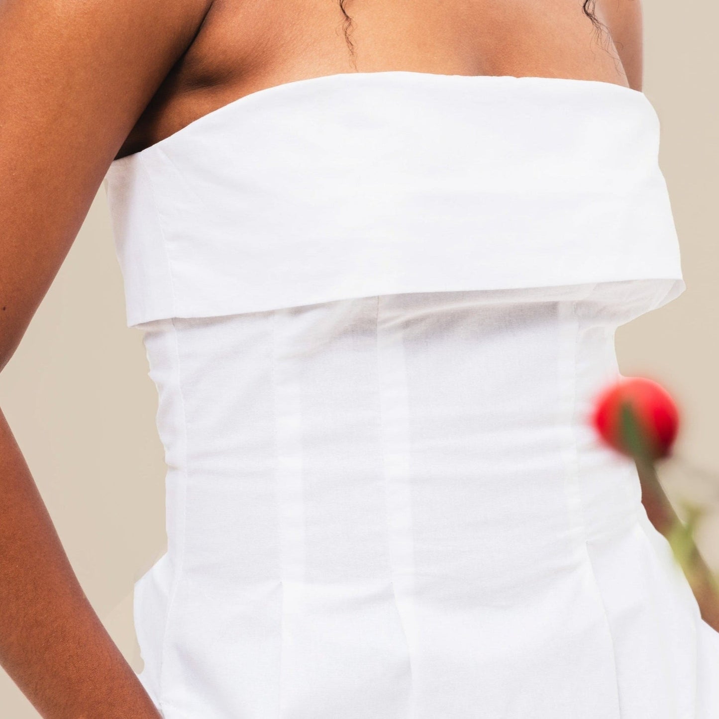 Velora Midi Dress - White