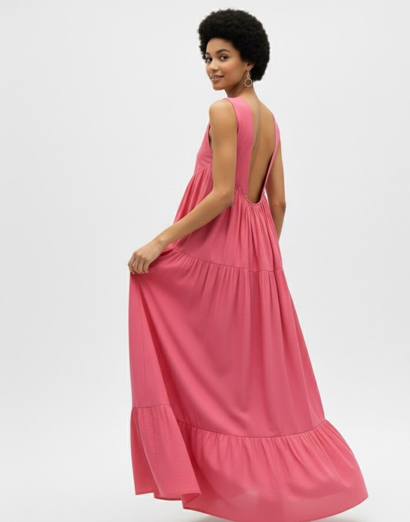 Hemani Maxi Dress - Pink