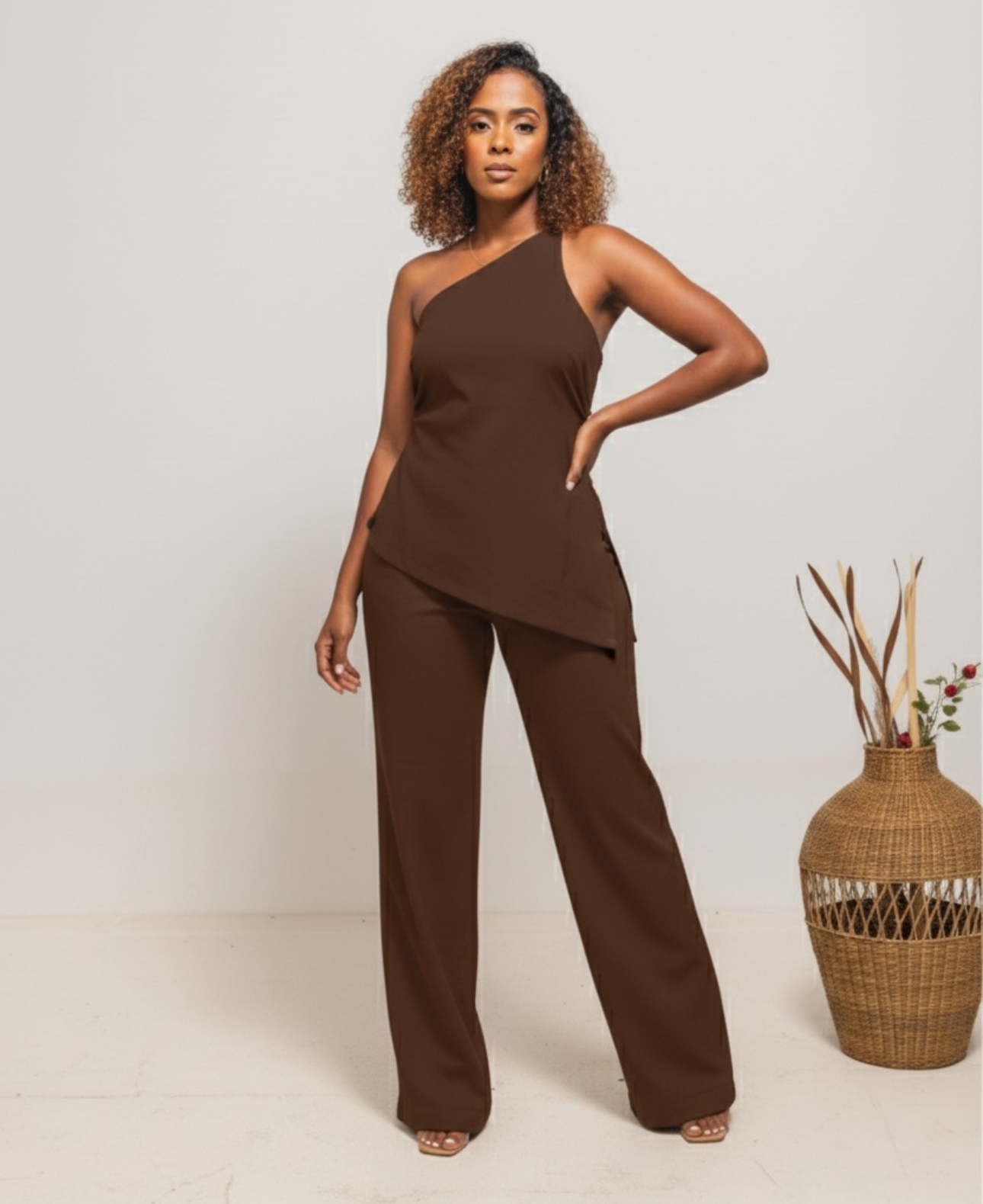 Jani Linen set - Coffee