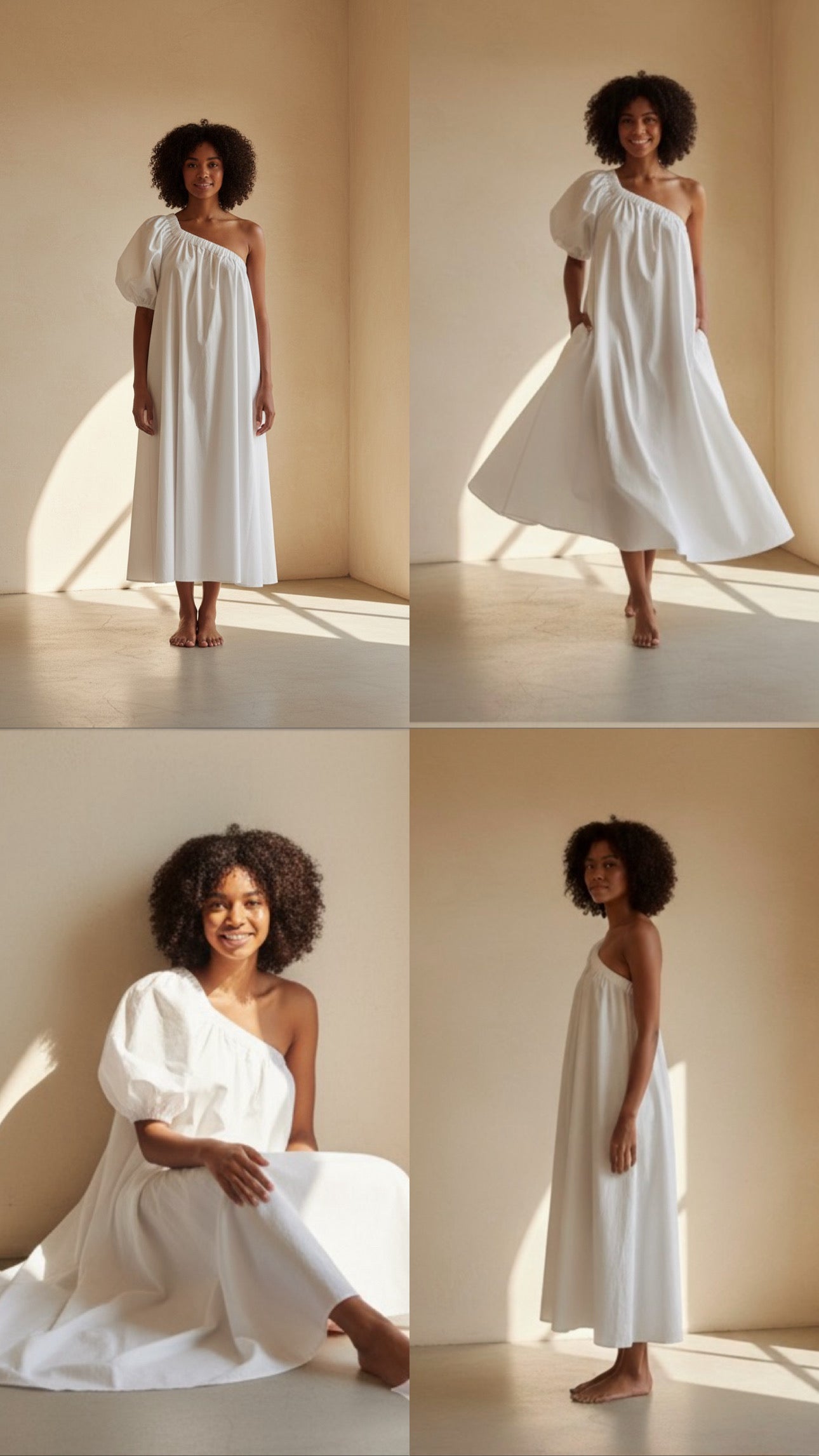 Lela Maxi Dress - White