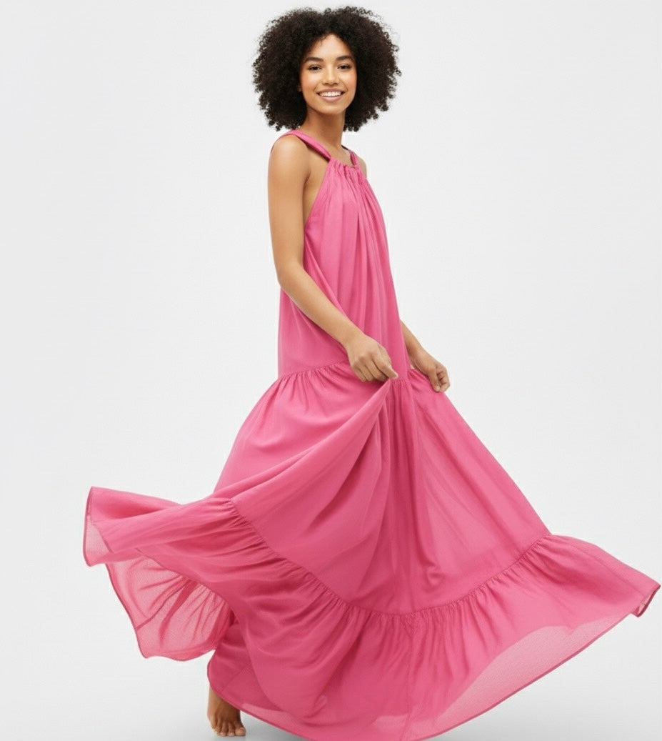 Hemani Maxi Dress - Pink