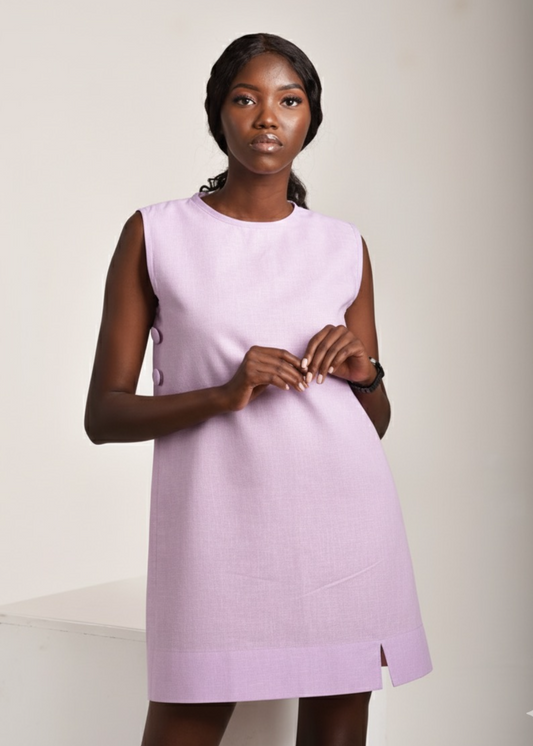 Alana Linen Mini -Lilac