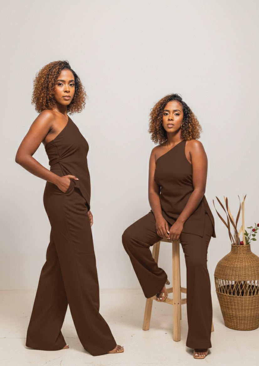 Jani Linen set - Coffee