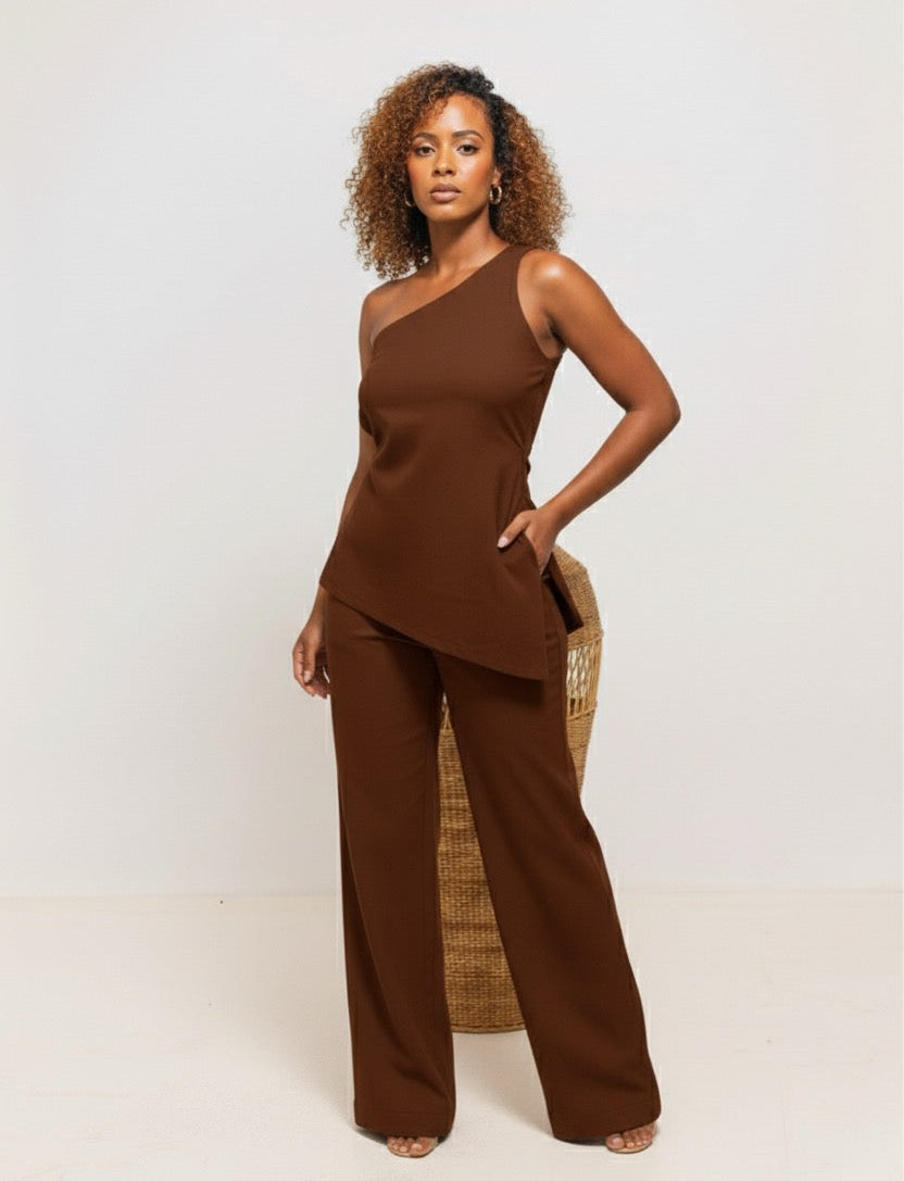 Jani Linen set - Coffee