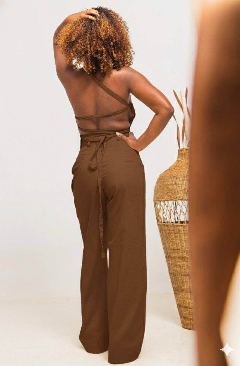 Jani Linen set - Coffee