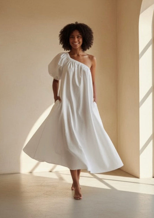 Lela Maxi Dress - White