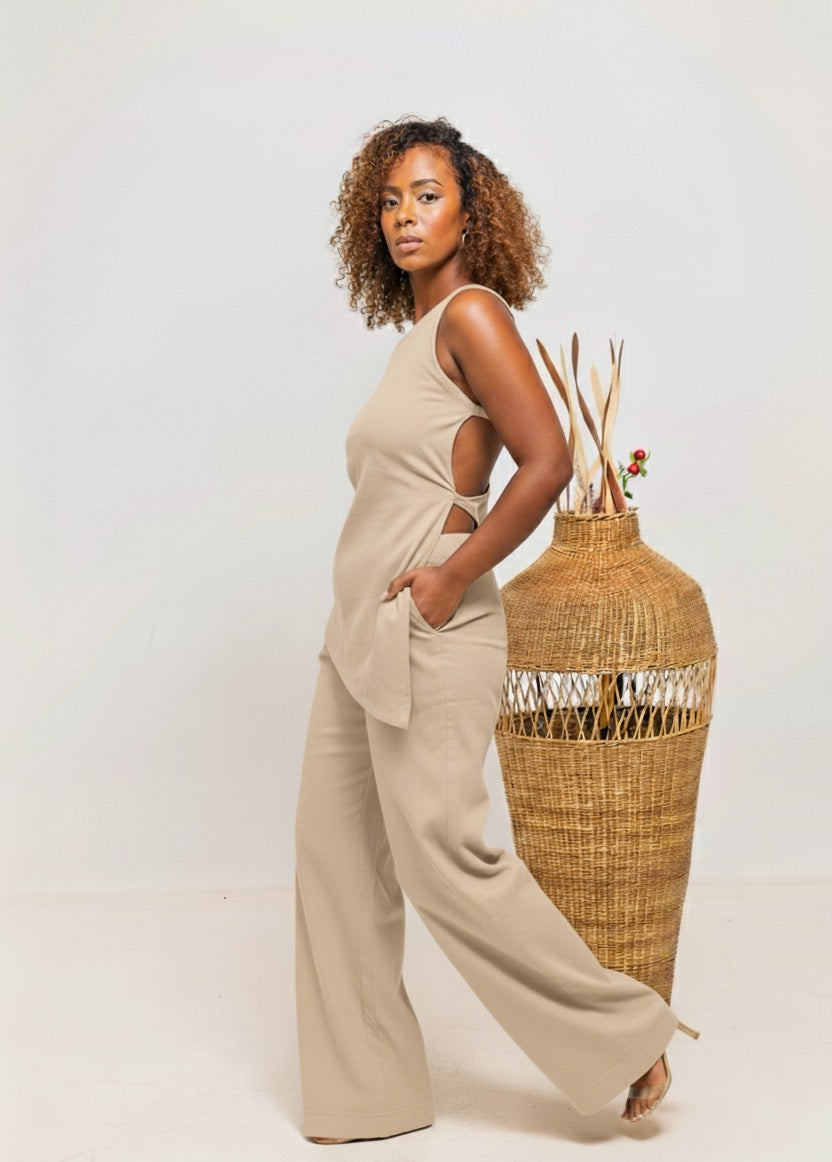 Jani Linen Set - Beige