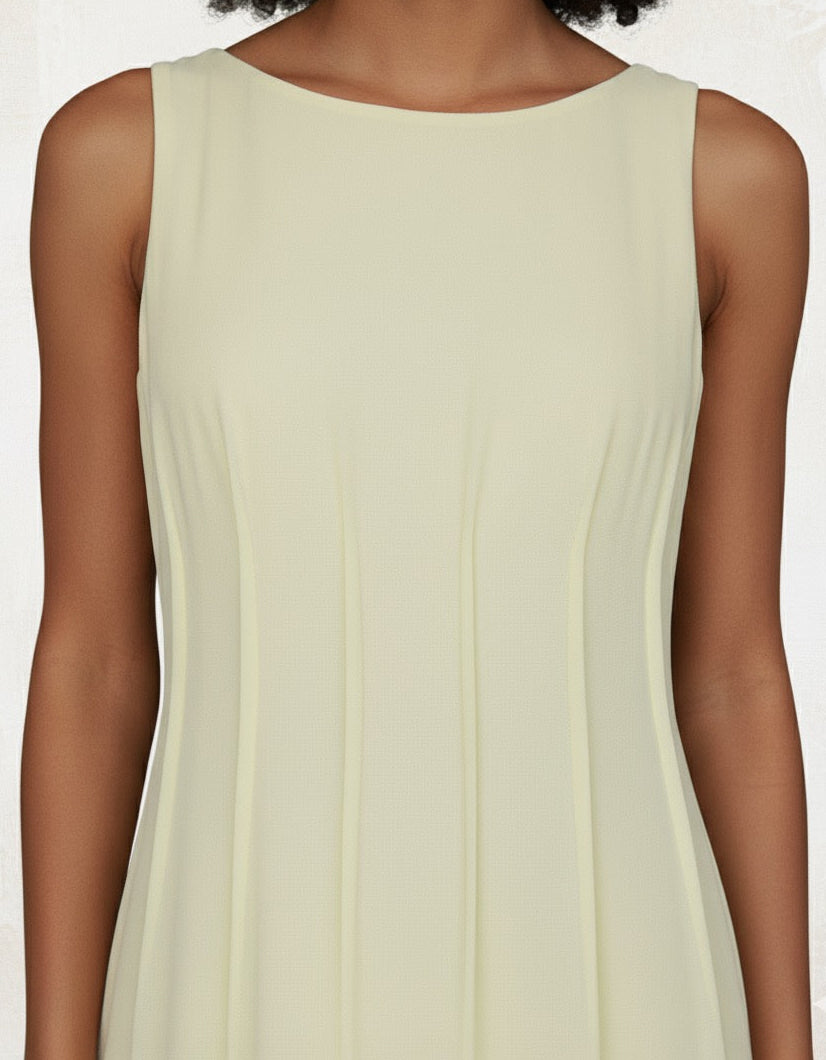 Zelia Midi Dress - Butter Yellow