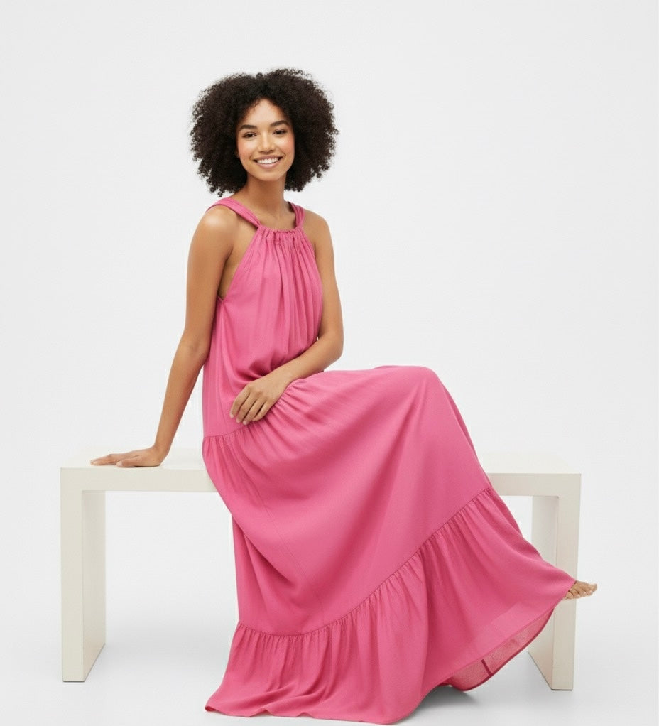 Hemani Maxi Dress - Pink