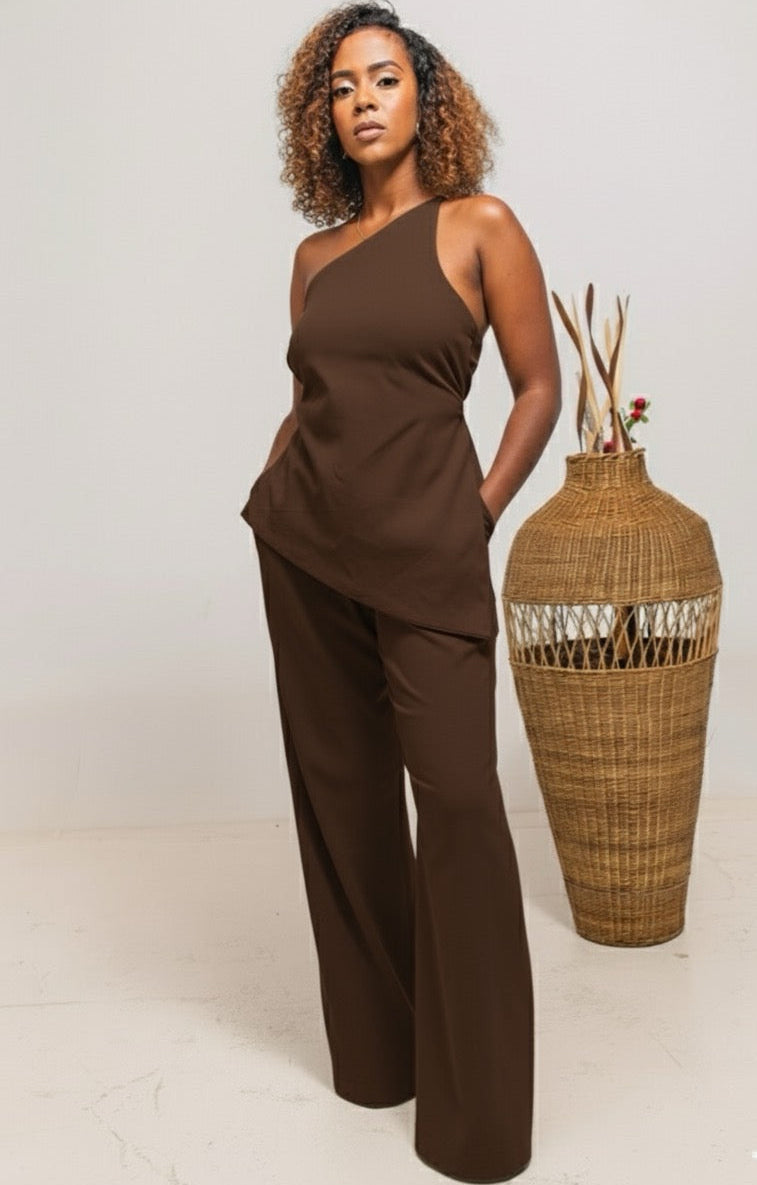 Jani Linen set - Coffee