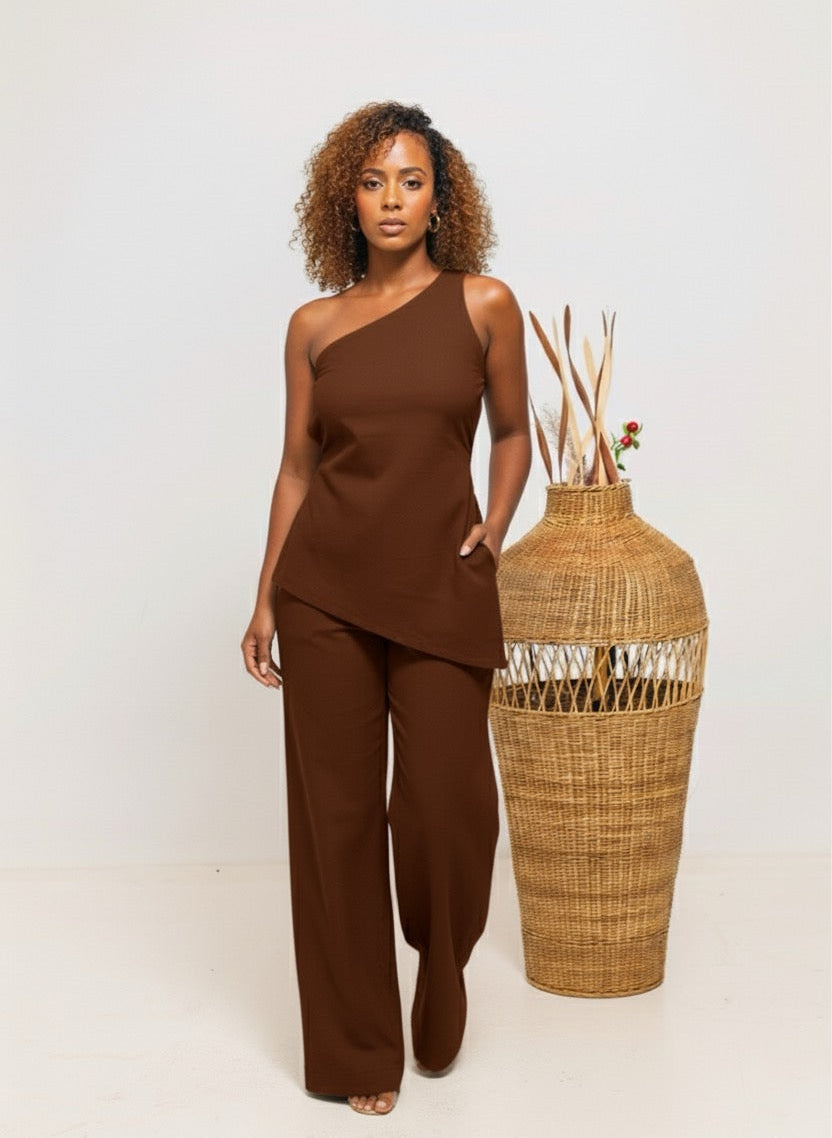Jani Linen set - Coffee