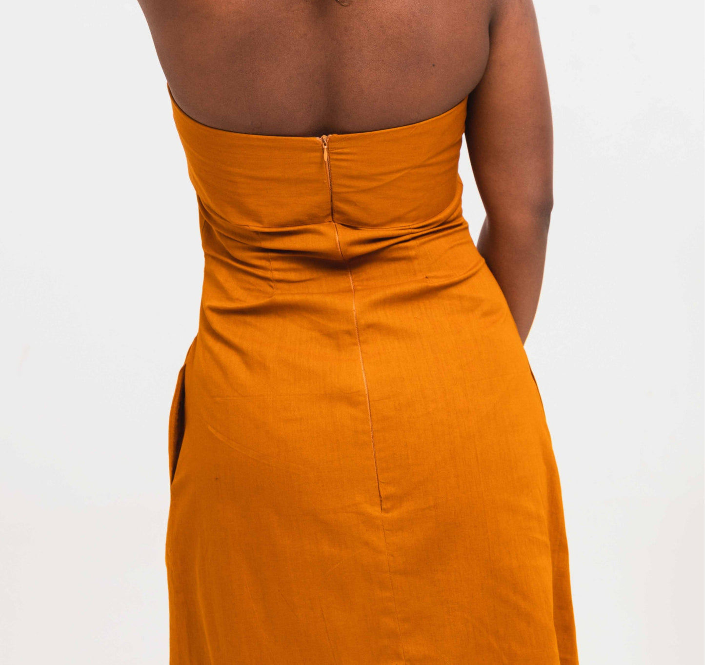Velora Midi Dress - Mustard