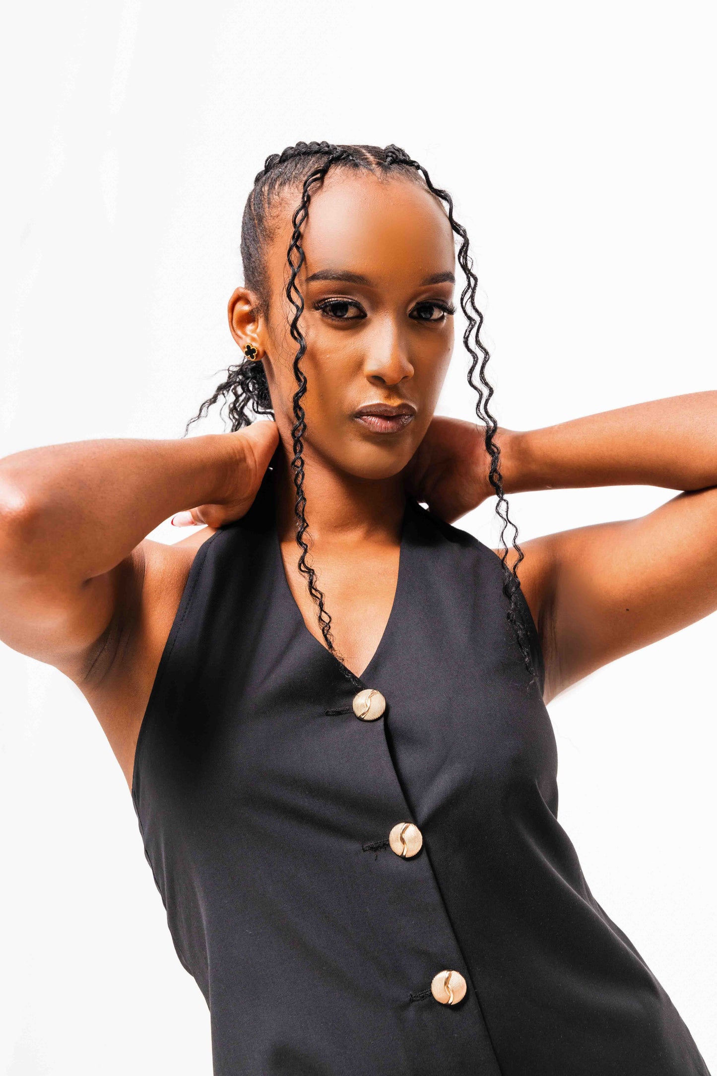 Ena Mini Dress - Black