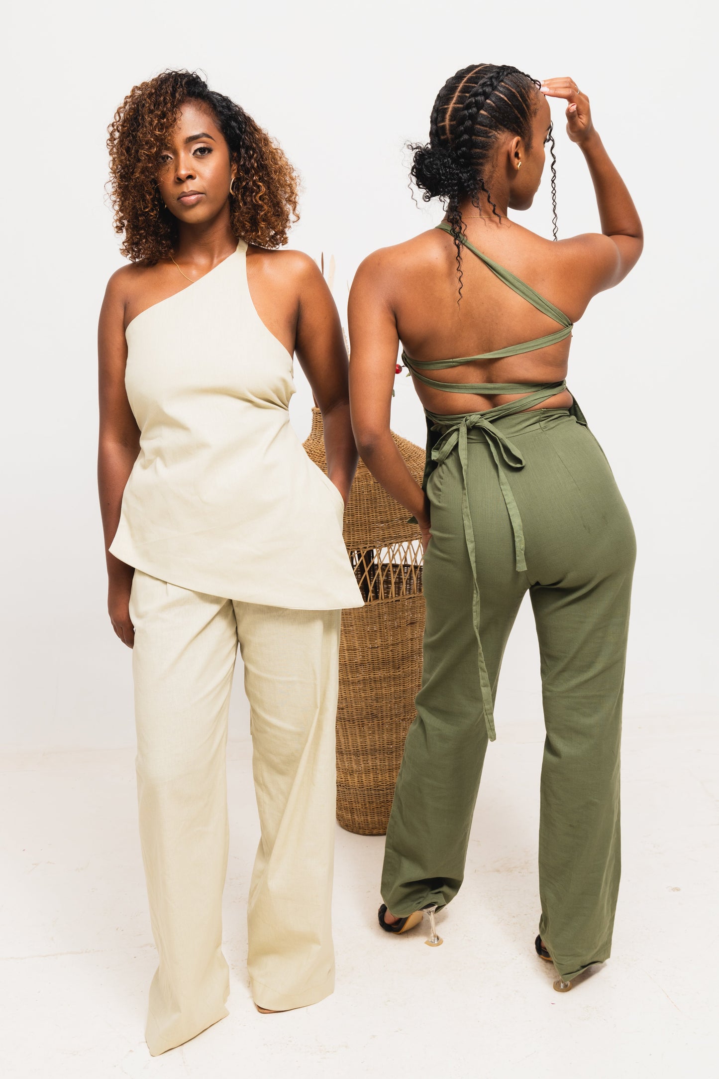 Jani Linen Set - Olive