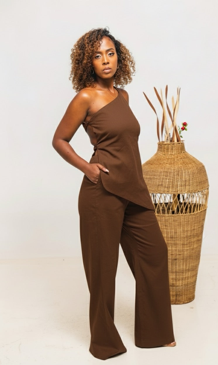 Jani Linen set - Coffee