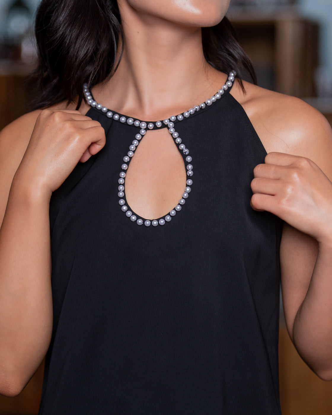 Havana Pearl Dress - Black