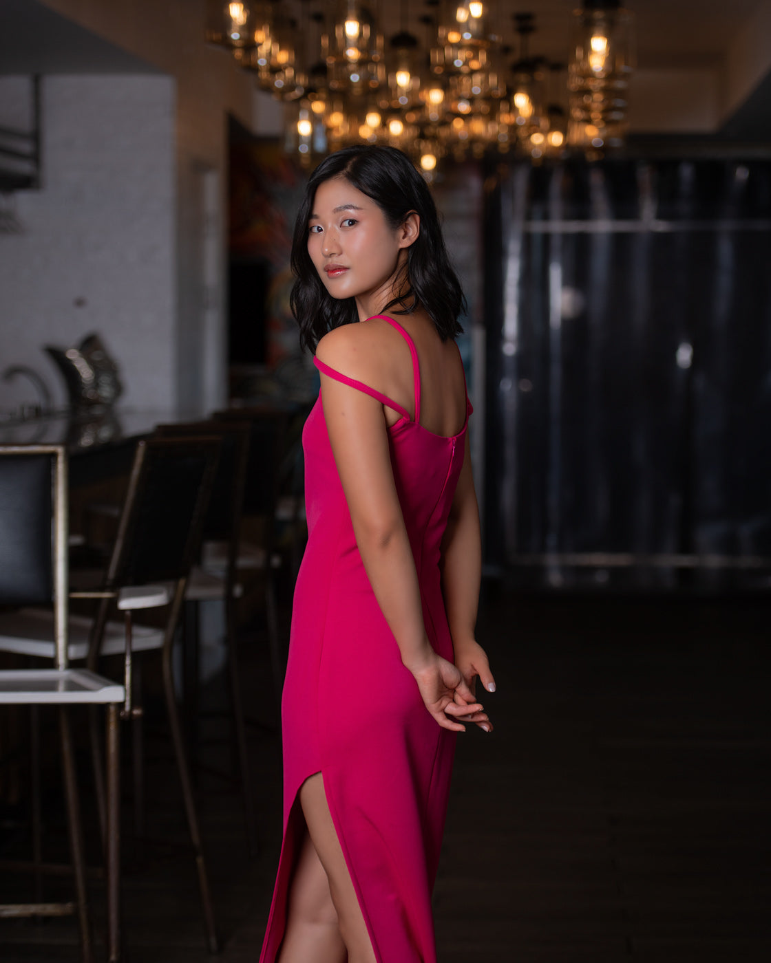 Maia Maxi Dress - Pink