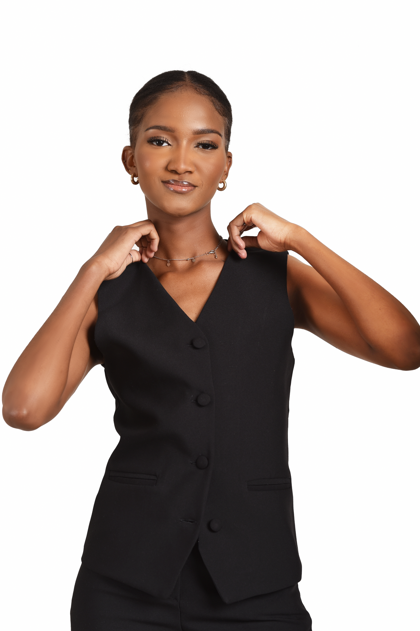 Bossy Half Coat - Black