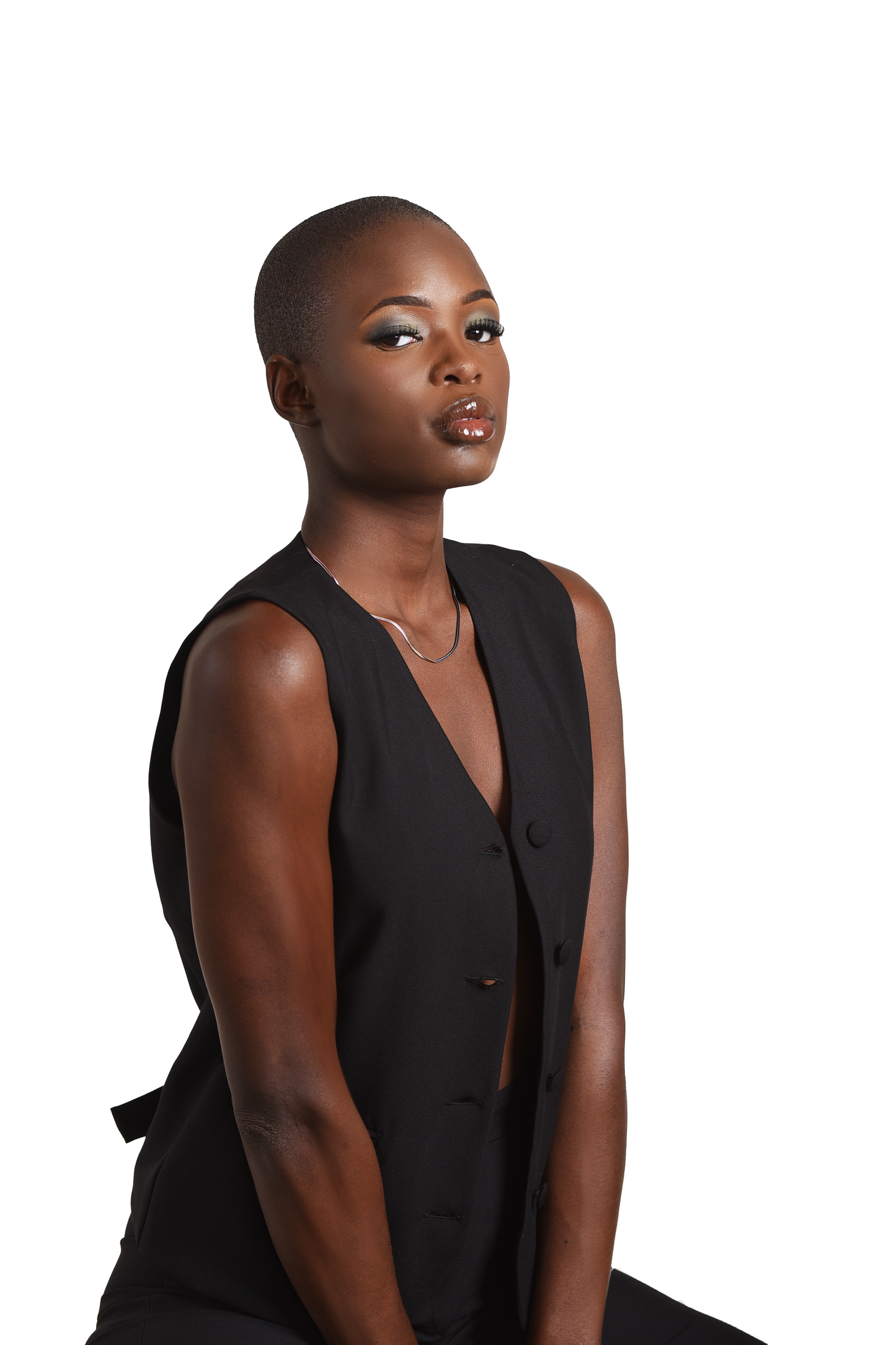 Bossy Half Coat - Black