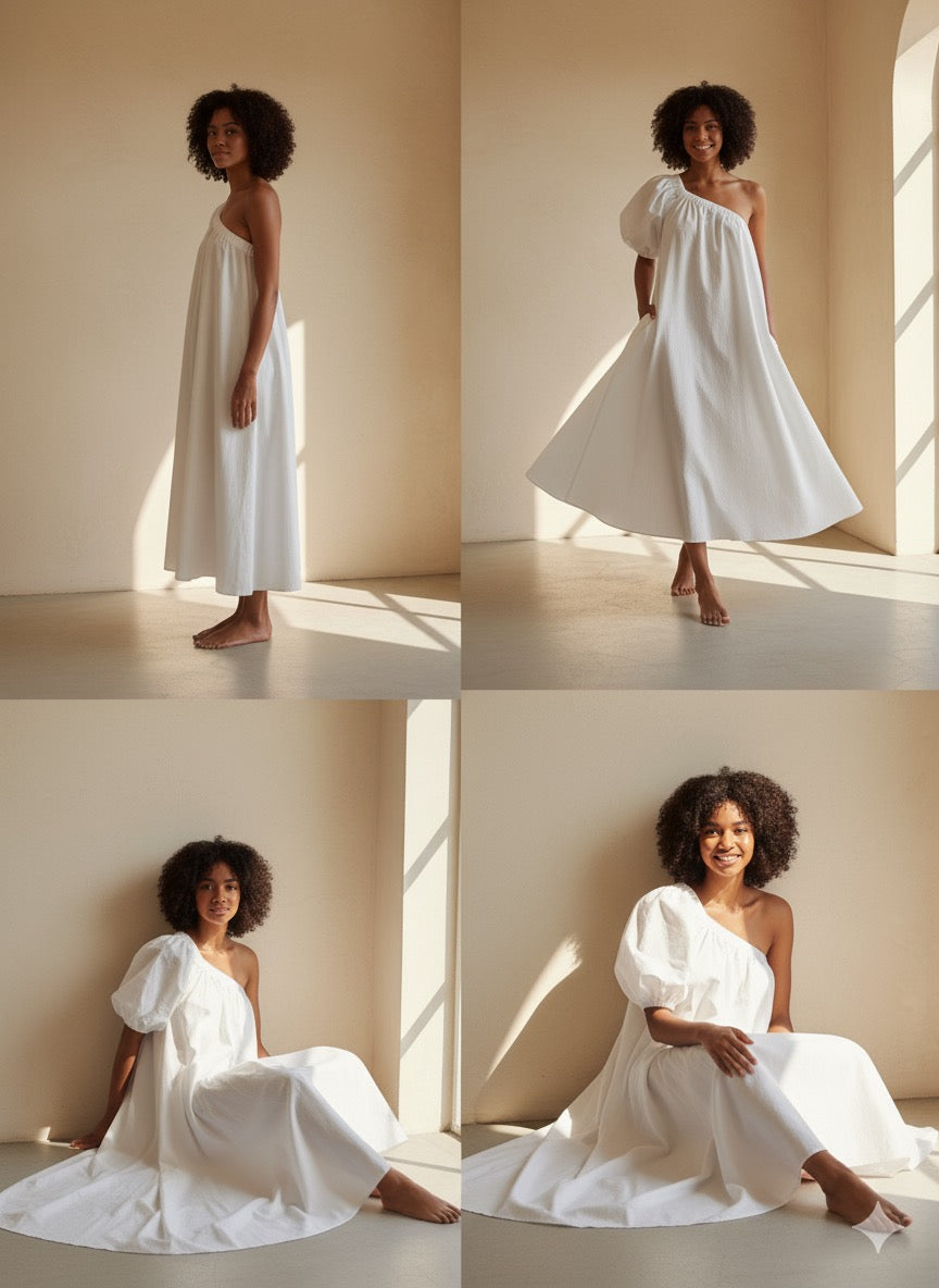 Lela Maxi Dress - White